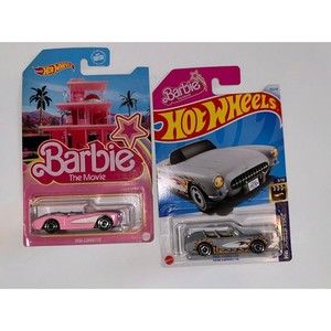 Hot Wheels 2023 Barbie 1956 CORVETTE BARBIE MOVIE Pink Chevy Chevrolet Lot Grey